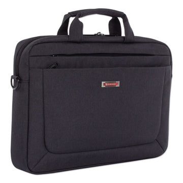 Swiss Mobility Cadence Slim Briefcase, Holds Laptops 15.6", 3.5" X 3.5" X 16", Charcoal freeshipping - TVN Wholesale